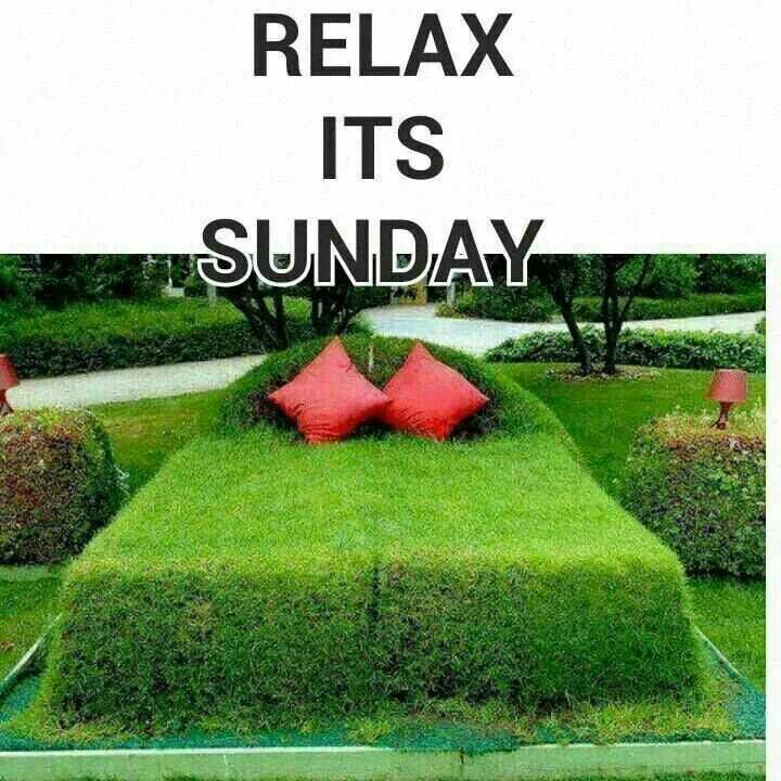 relax its sunday